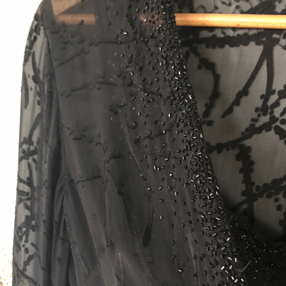 Cameron Blake Elegant Black Lace Women’s Dress with jacket